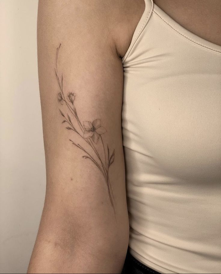 Inner Bicep Tattoo for Woman